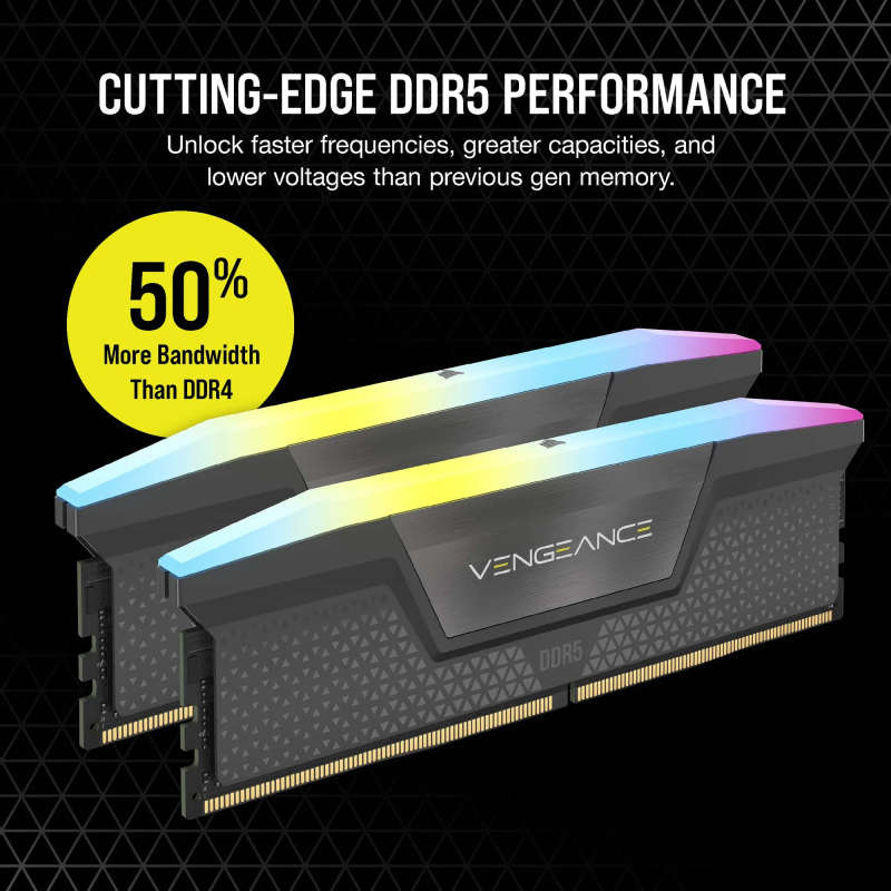 Corsair Vengeance RGB DDR5 32GB Memory Kit - 6000 CL36