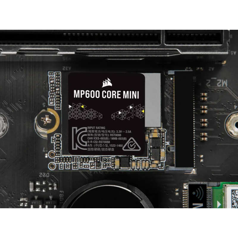 CORSAIR MP600 Mini 2TB M.2 NVMe PCIe Gen 4 x4 SSD - Read Up To 5000MB/s, Write Up To 3800MB/s