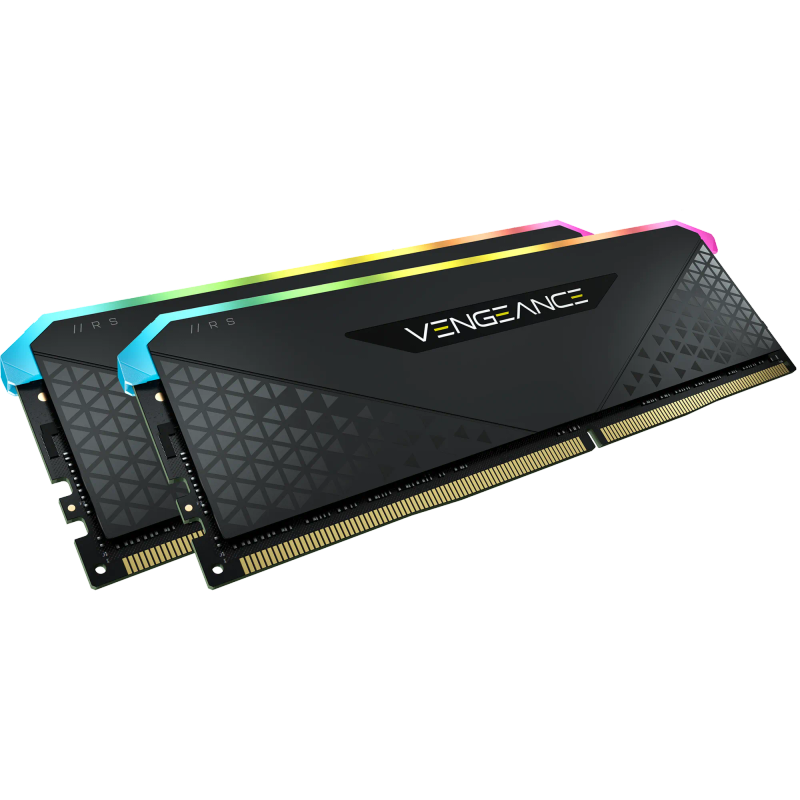 Corsair VENGEANCE® RGB RS 64GB (2 x 32GB) DDR4 DRAM 3600MHz Memory Kit - Black