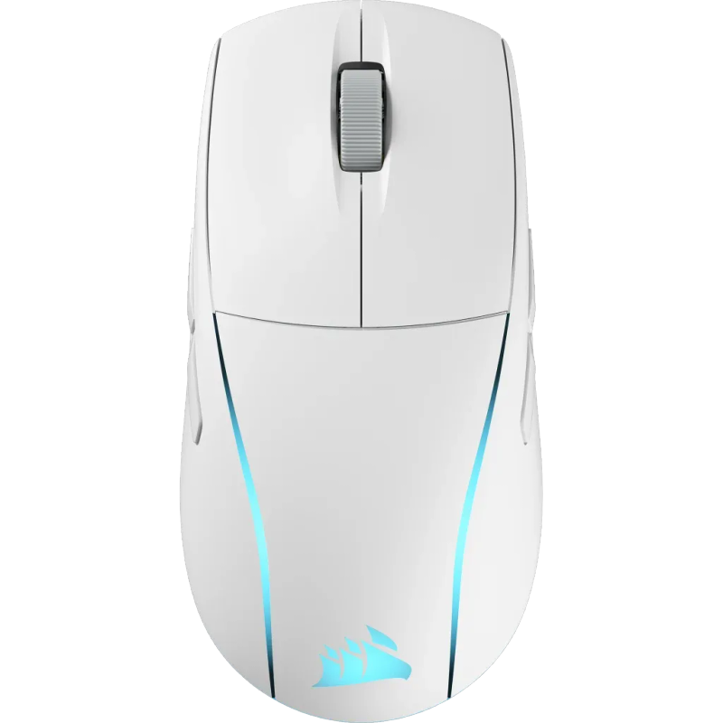 Corsair M75 Wireless Lightweight RGB Gaming Mouse with Slipstream + Bluetooth - White