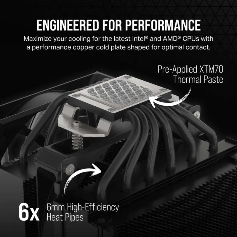 CORSAIR A115 High-Performance Tower CPU Air Cooler