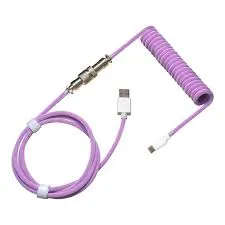 Cooler Master Coiled Cable - Double-Sleeved, Purple, Type C