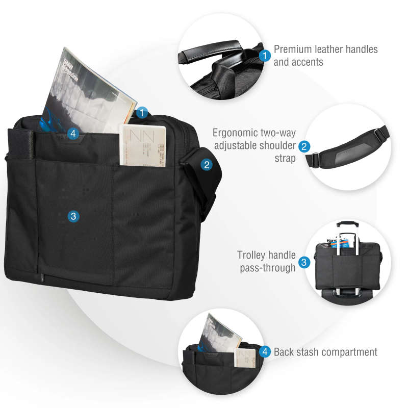 Everki EKB417BK18 Lunar Fits up to 18.4'' Notebook Briefcase Bag