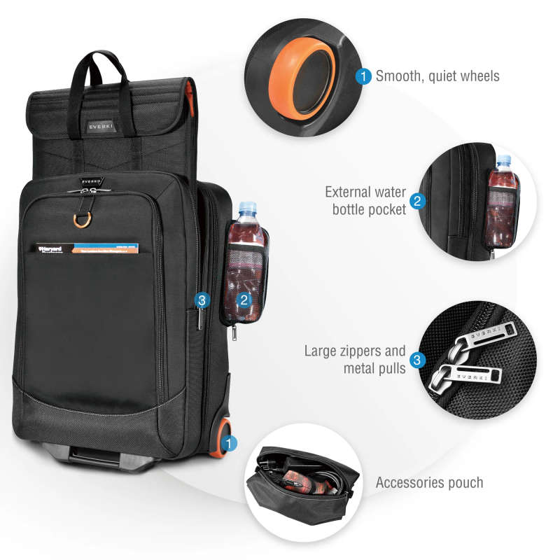 Everki EKB420 Wheeled 15''-18.4'' Laptop Trolley Bag