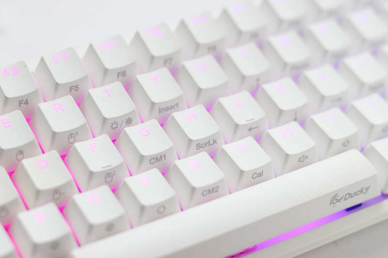 Ducky One 2 Pro Keyboard - 60% in White with Cherry Brown Switches