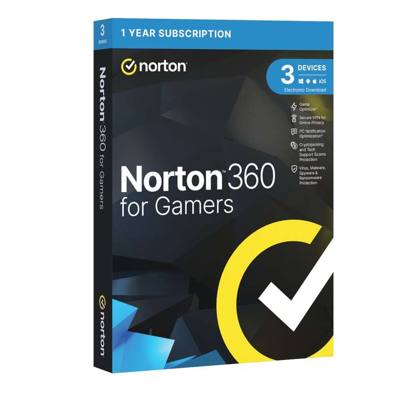 Norton 360 for Gamers - 3 Devices / Up to 50GB