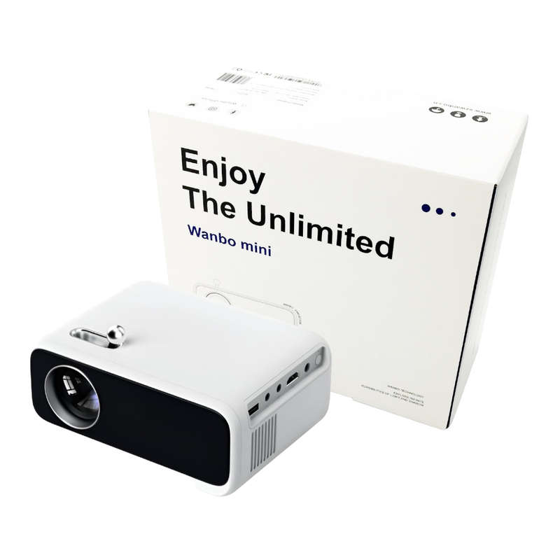 WANBO MINI PRO 720P 250 ANSI Android 9.0 Smart Projector - White