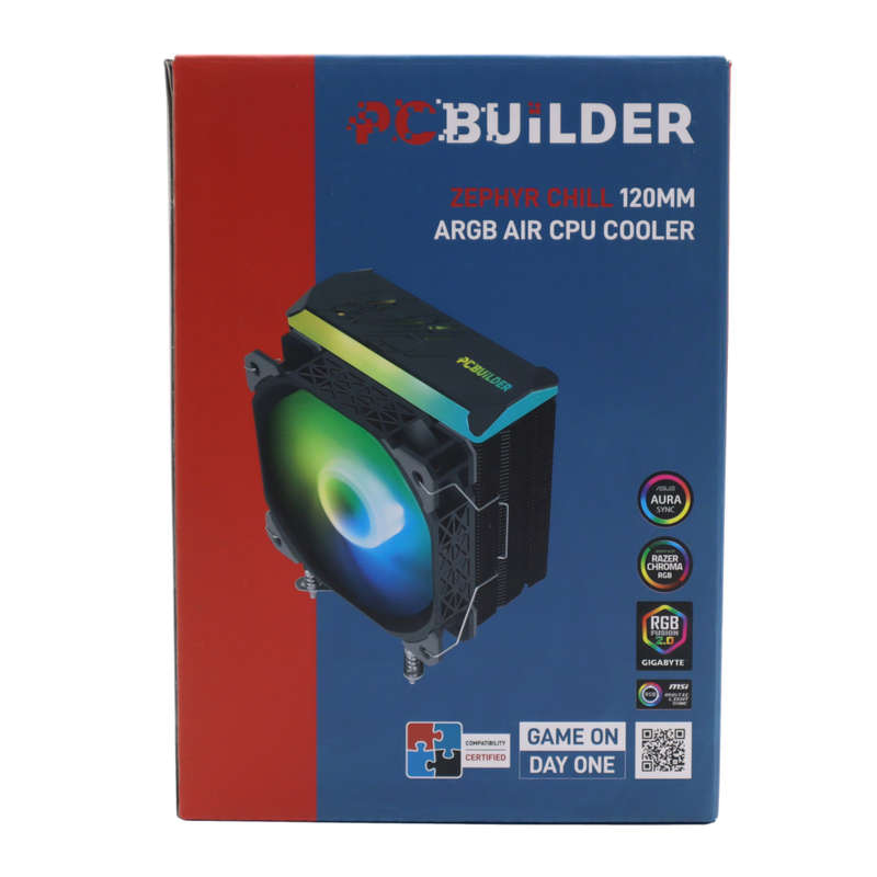 PCBuilder Zephyr Chill 120MM ARGB Air CPU Cooler