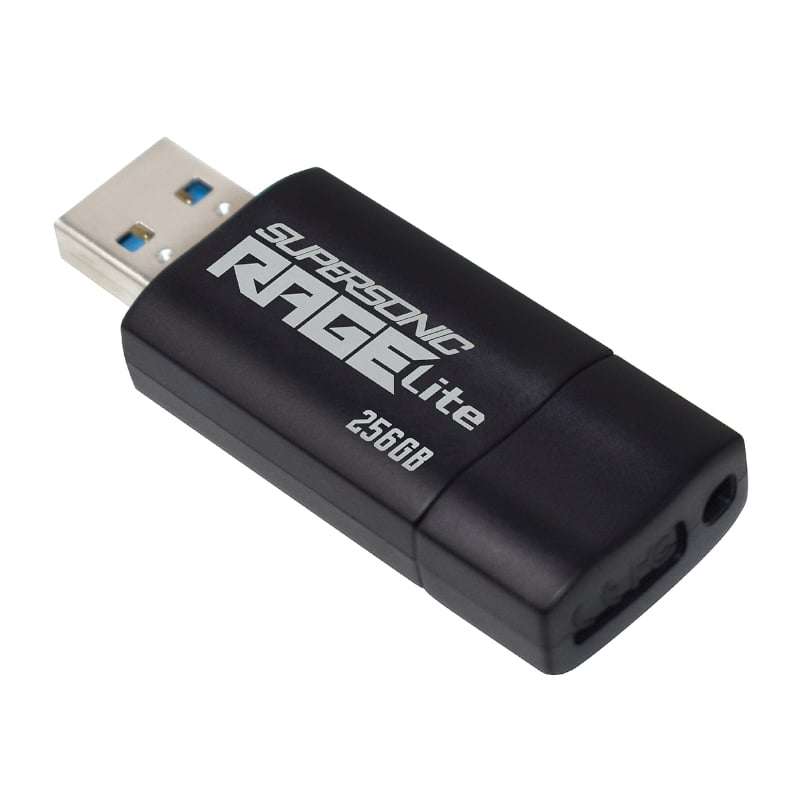 Patriot Rage Lite 256GB USB 3.2 Flash Drive - Black