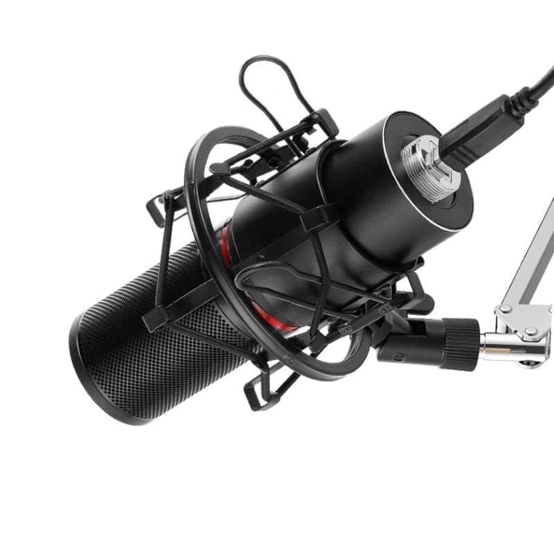 REDRAGON BLAZAR Cardioid USB Gaming Microphone with Tripod - Black
