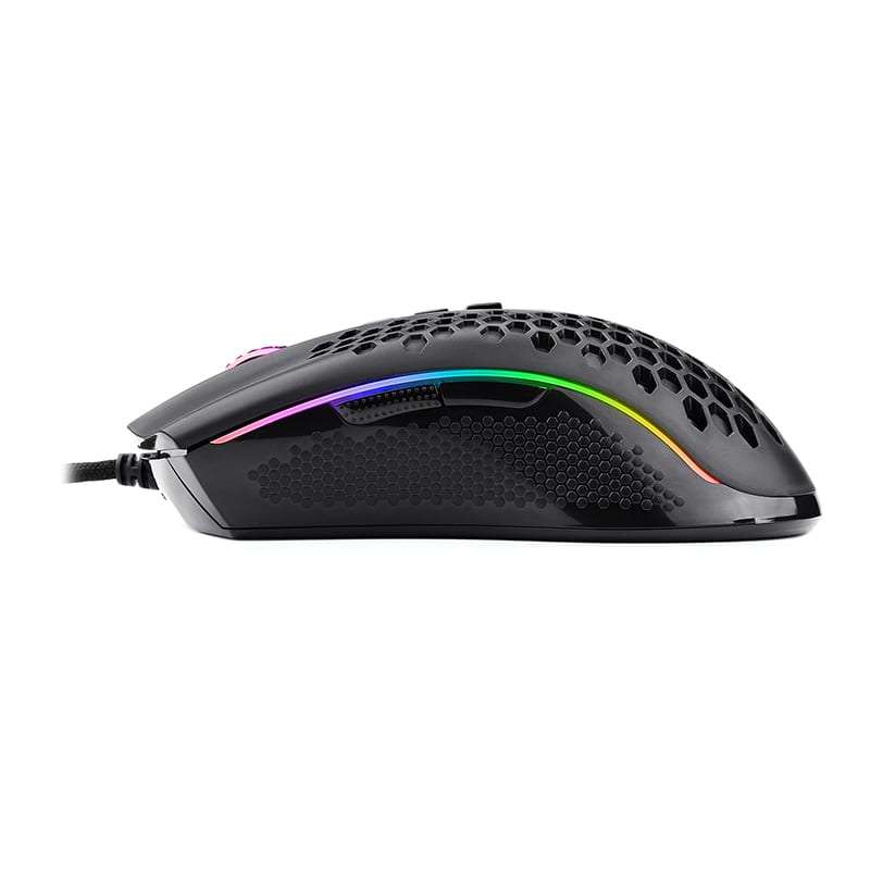 REDRAGON STORM 12400DPI Ergonomic RGB Gaming Mouse - Black
