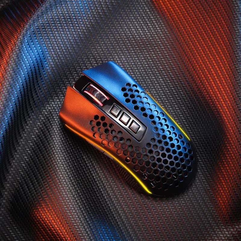 REDRAGON STORM 12400DPI Ergonomic RGB Gaming Mouse - Black