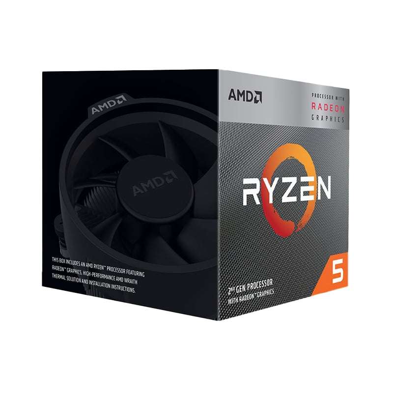 AMD Ryzen 5 3400G 4-Core 3.7GHz AM4 CPU