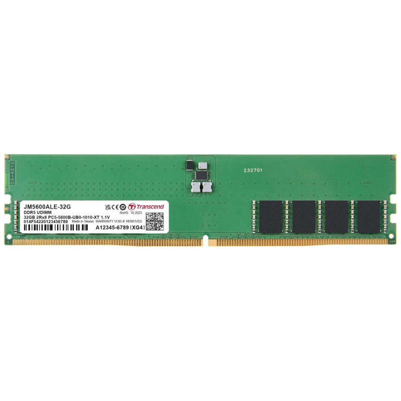 Transcend Jet Memory 32GB DDR5-5600 Unbuffered DIMM