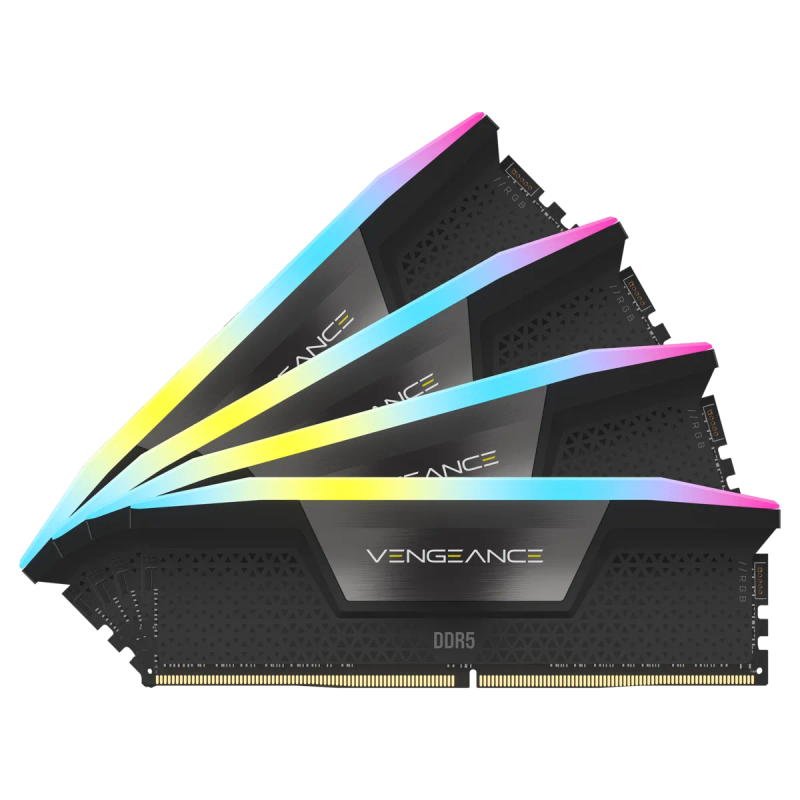 CORSAIR Vengeance RGB DDR5 64GB (4 x 16GB) 6600 CL32-39-39-76