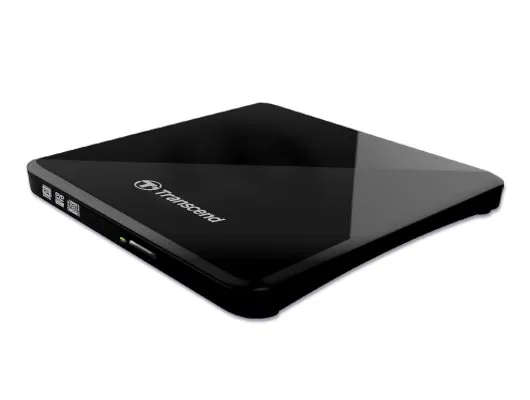 Transcend 8X Ultra-Slim USB DVD-RW - Black