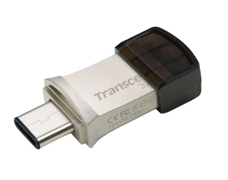 Transcend 32GB JetFlash 890 USB-C &amp; USB 3.1 OTG Flash Drive