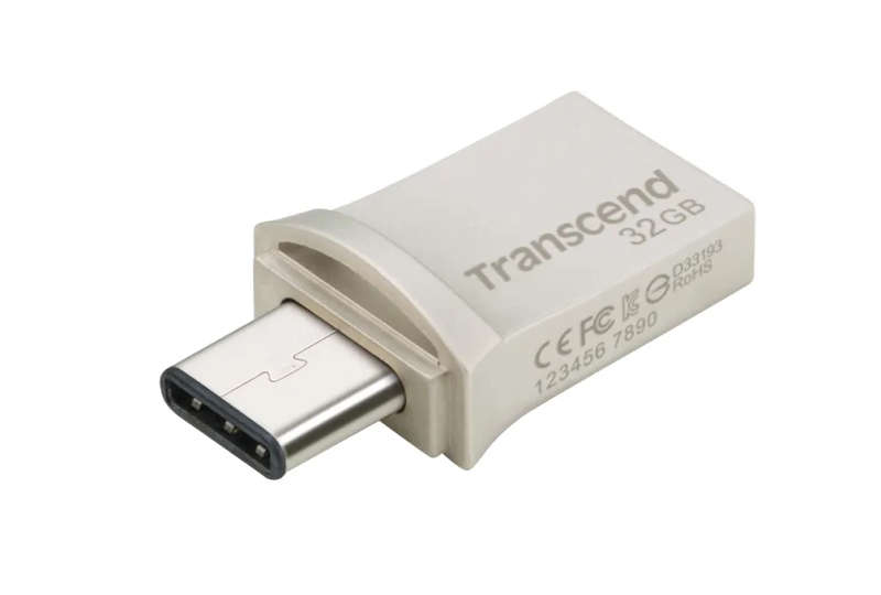 Transcend 32GB JetFlash 890 USB-C &amp; USB 3.1 OTG Flash Drive
