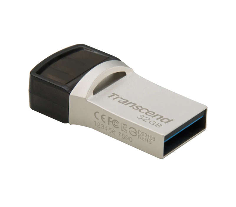 Transcend 32GB JetFlash 890 USB-C &amp; USB 3.1 OTG Flash Drive