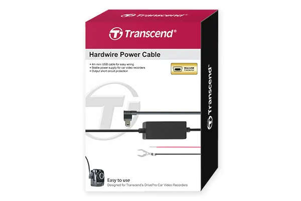 Transcend Micro USB Hardwire Cable for Dash Cam