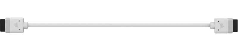 CORSAIR iCUE LINK Cable - 2x 200mm with Straight Connectors - White