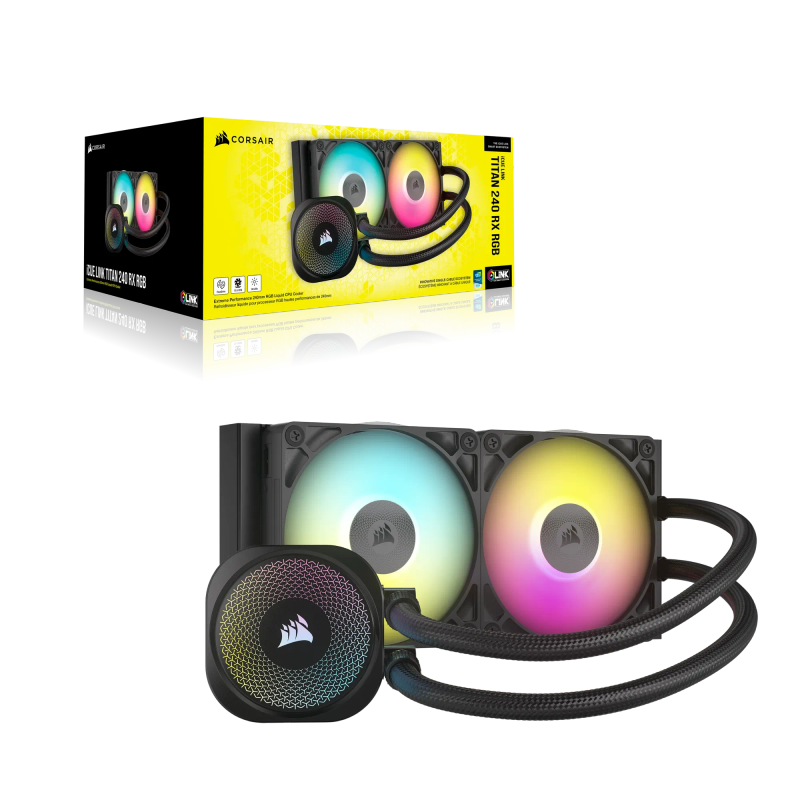 CORSAIR iCUE LINK Titan 240 RX RGB Liquid CPU Cooler