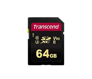 TRANSCEND 700S 64GB UHS-II U3 V90 Class 10 SDXC Card - MLC