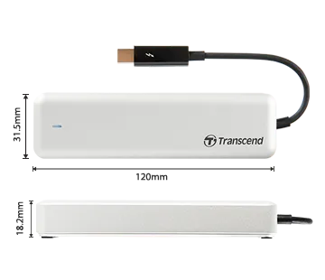 TRANSCEND 960GB JetDrive 855 NVMe PCI-3 SSD Upgrade Kit for Mac with PCI-E Thunderbolt Enclosure