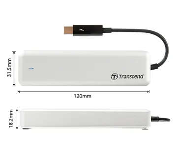 TRANSCEND 960GB JetDrive 855 NVMe PCI-3 SSD Upgrade Kit for Mac with PCI-E Thunderbolt Enclosure