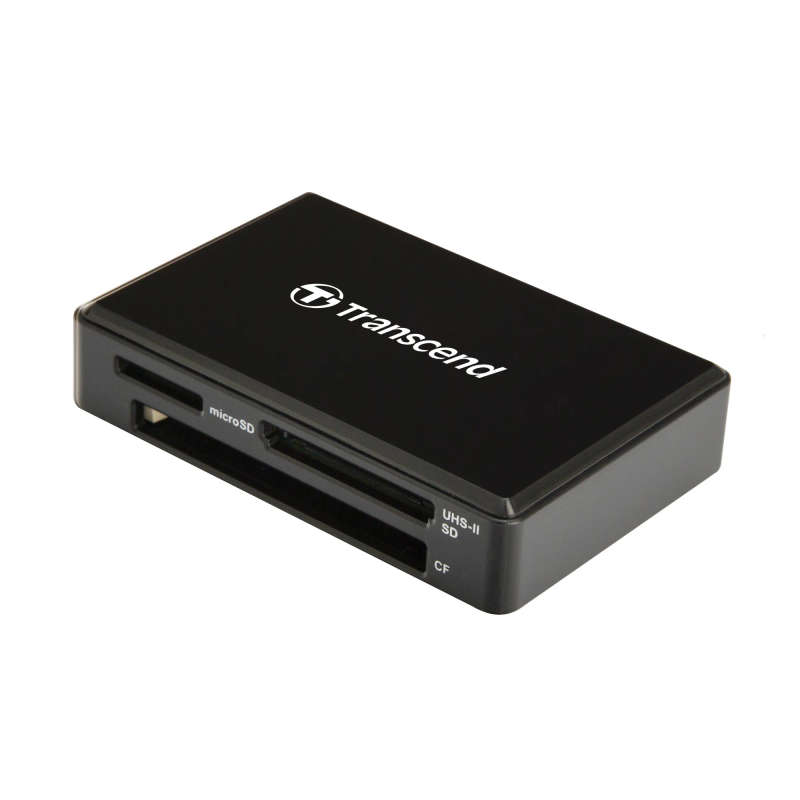 TRANSCEND USB3.1 UHS-II MultiCard Reader - Black