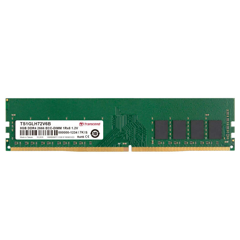 Transcend 8GB DDR4-2666 ECC U-DIMM RAM