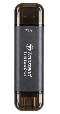 Transcend 2TB ESD310C USB 3.2 Type A &amp; C Portable SSD