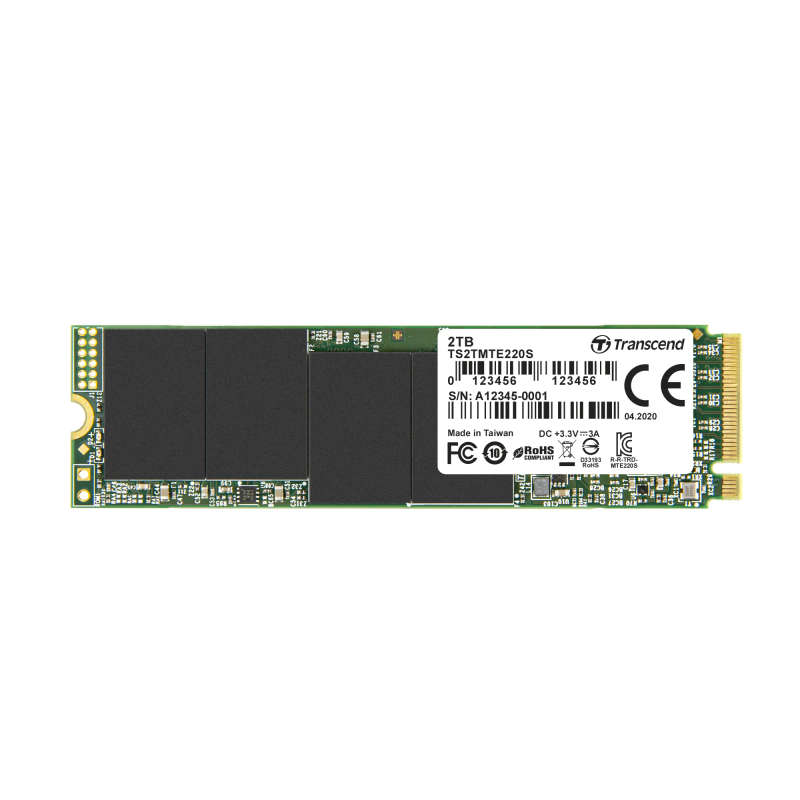 Transcend 2TB MTE220S PCI-E Gen 3x4 NVMe M.2 SSD