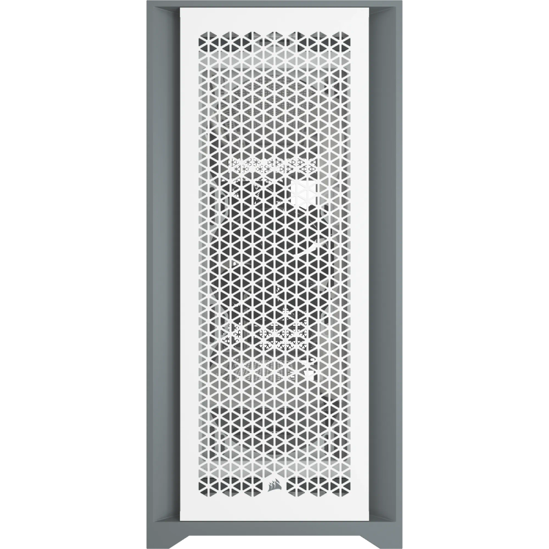 5000D Airflow Tempered Glass Mid-Tower - White (4x3.5'', 2x2.5'', Up to 360mm Liquid Coolers - AT...