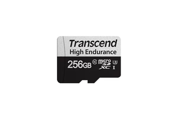Transcend 350V 256GB High Endurance Micro SD UHS-I U3 Class 10 - 100 MB/s Read, 45 MB/s Write