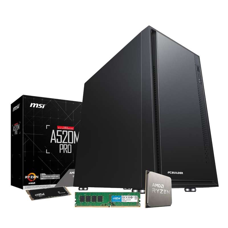 PCBuilder AMD Ryzen 7 5700G Desktop PC - Windows 11