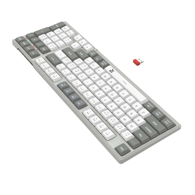 REDRAGON KB SCISSOR KEY Wireless Keyboard - Black and White