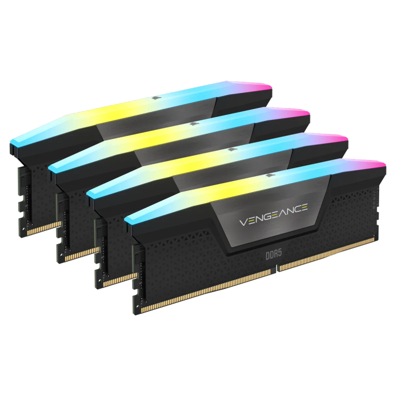 CORSAIR Vengeance RGB DDR5 64GB (4 x 16GB) 6600 CL32-39-39-76