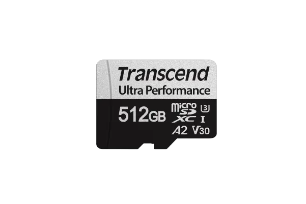 TRANSCEND 340S 512GB ULTRA PERFROMANCE MICRO SD UHS-I  U3 V30 A2 CLASS10 - READ 160 MB/S - WRITE ...
