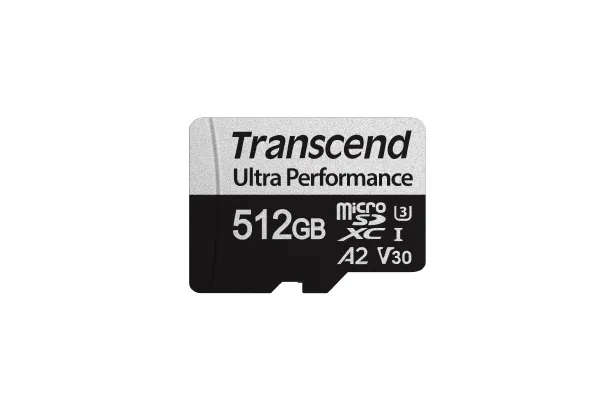 TRANSCEND 340S 512GB ULTRA PERFROMANCE MICRO SD UHS-I  U3 V30 A2 CLASS10 - READ 160 MB/S - WRITE ...