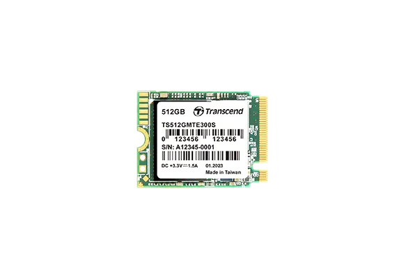 Transcend 512GB MTE300S PCI-E GEN 3x4 M.2 2230 SSD 3D NAND - 2000 MB/s Read 1100 MB/s Write - 200...