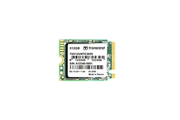 Transcend 512GB MTE300S PCI-E GEN 3x4 M.2 2230 SSD 3D NAND - 2000 MB/s Read 1100 MB/s Write - 200...