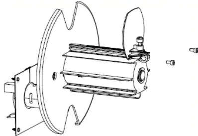 Kit; Media Rewind Spindle with Motor and PCB; ZT410; ZT411