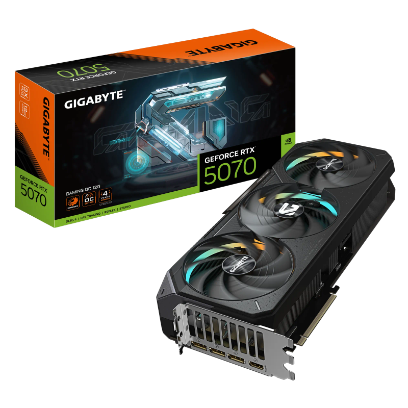 GIGABYTE nVidia GeForce RTX 5070Ti GAMING OC - 16GB GDDR7 HDMIx1/DPx3