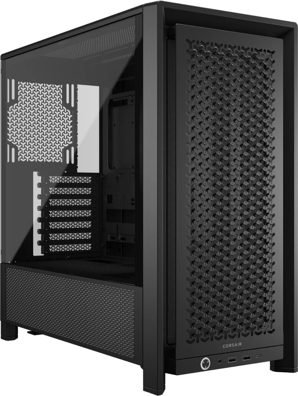 FRAME 4000D Mid-Tower PC Case; No Fans - Black.