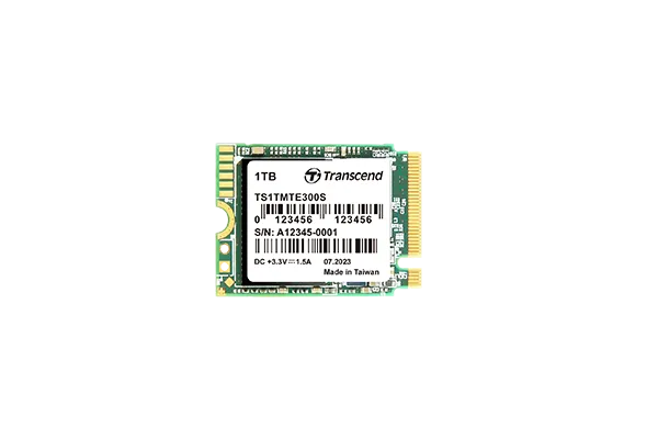 Transcend 1 TB MTE300S PCI-E GEN 3x4 M.2 2230 SSD 3D NAND - 2000 MB/s Read 1650 MB/s Write - 400 TBW