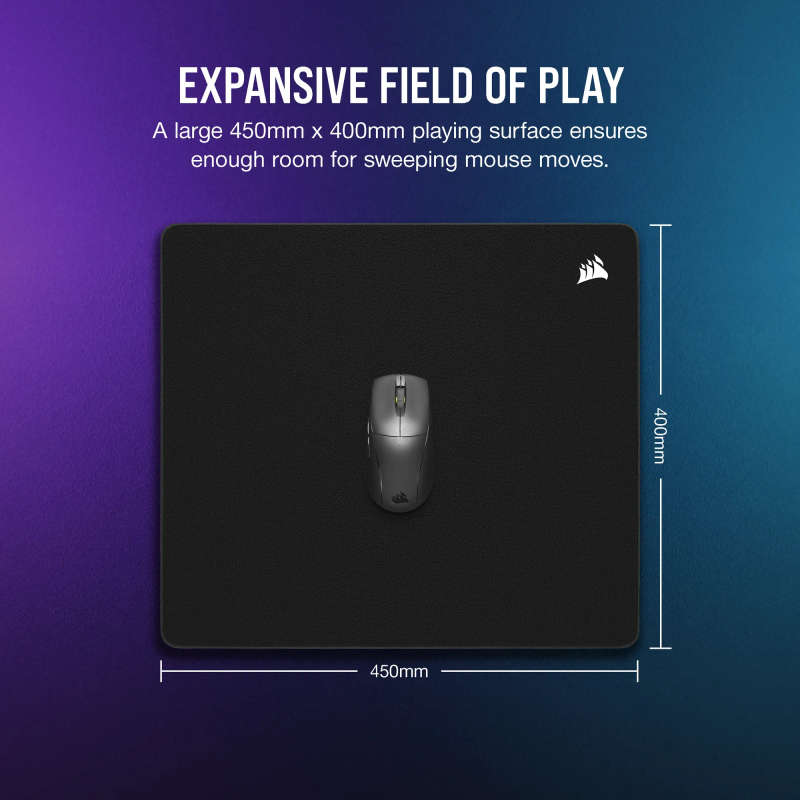 MM500 v2 Hybrid Cloth Gaming Mouse Pad - Large; Black; 450mm x 400mm