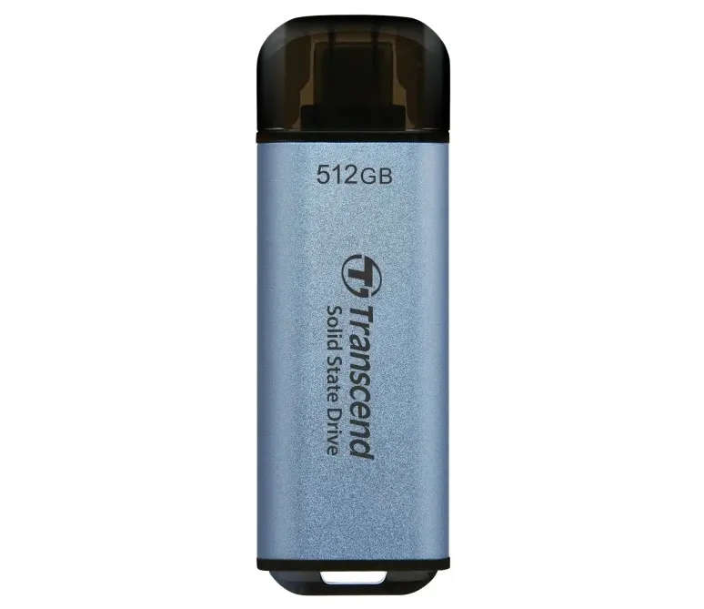 TRANSCEND 512 GB ESD300C USB3.2 TYPE C (USB 10Gbps) OTG COMPACT PORTABLE SSD  - Read 1050MB/s Wri...