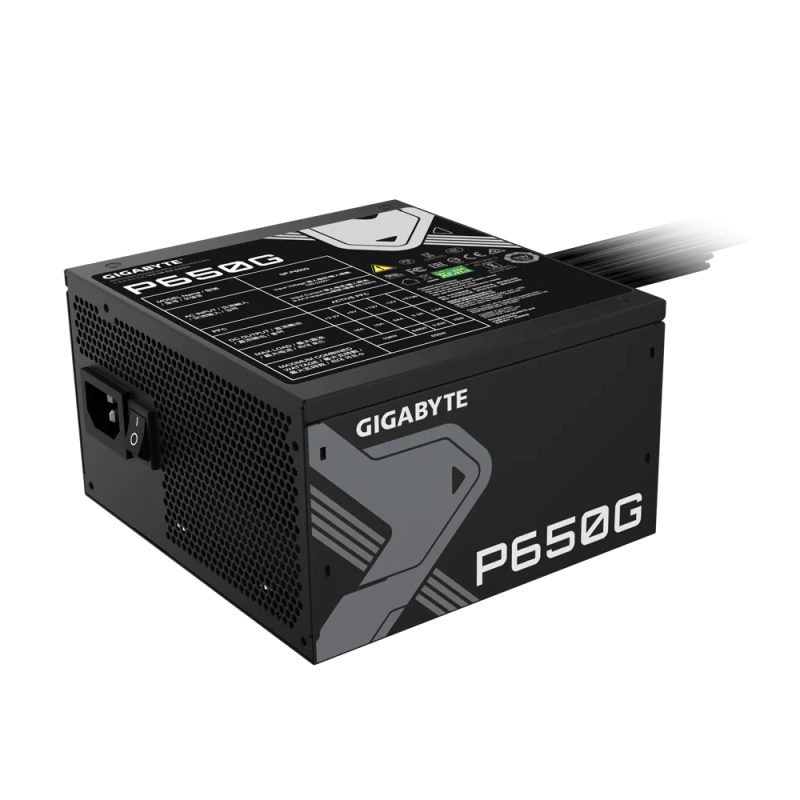 Gigabyte PSU P650B Gold Certified 650W - 3 Year Warranty; 24/20-pin x 1; CPU 4+4-pin x 1; PCI-E 6...