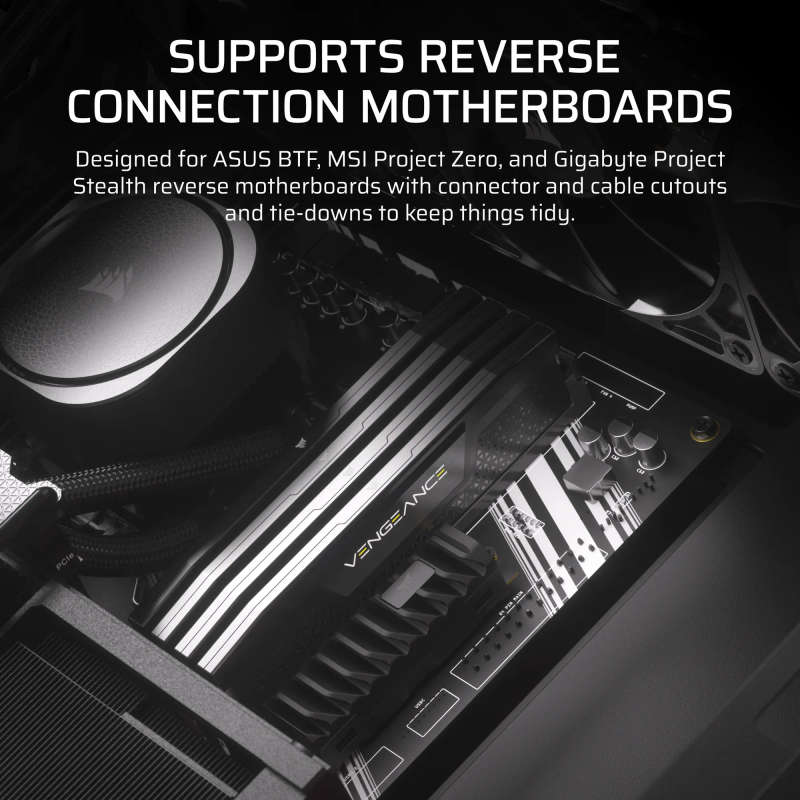 FRAME 4000D RS ARGB Mid-Tower PC Case; 3x RS ARGB PWM Fans; Black.